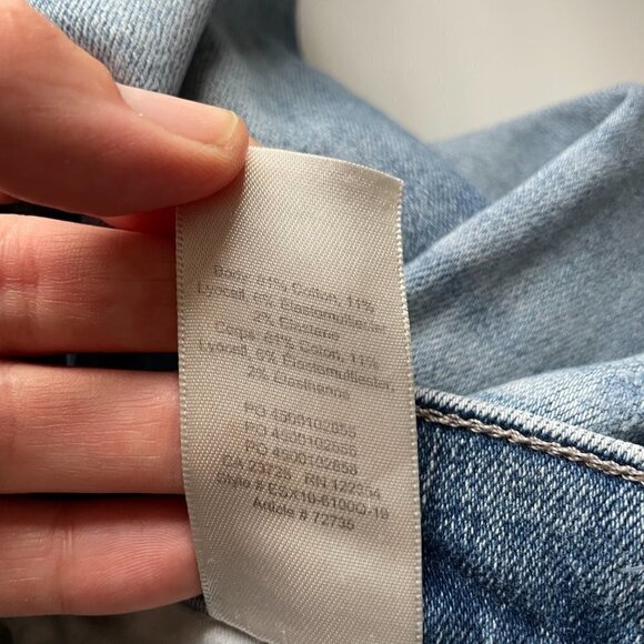 DENIM Forum The Lola High Rsise Skinny Crop Denim Jeans Medium Wash Blue 27 - Picture 11 of 11